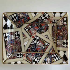 Collectible Halcyon Days Let's Play Cards Trinket Tray/Jewelry Tray